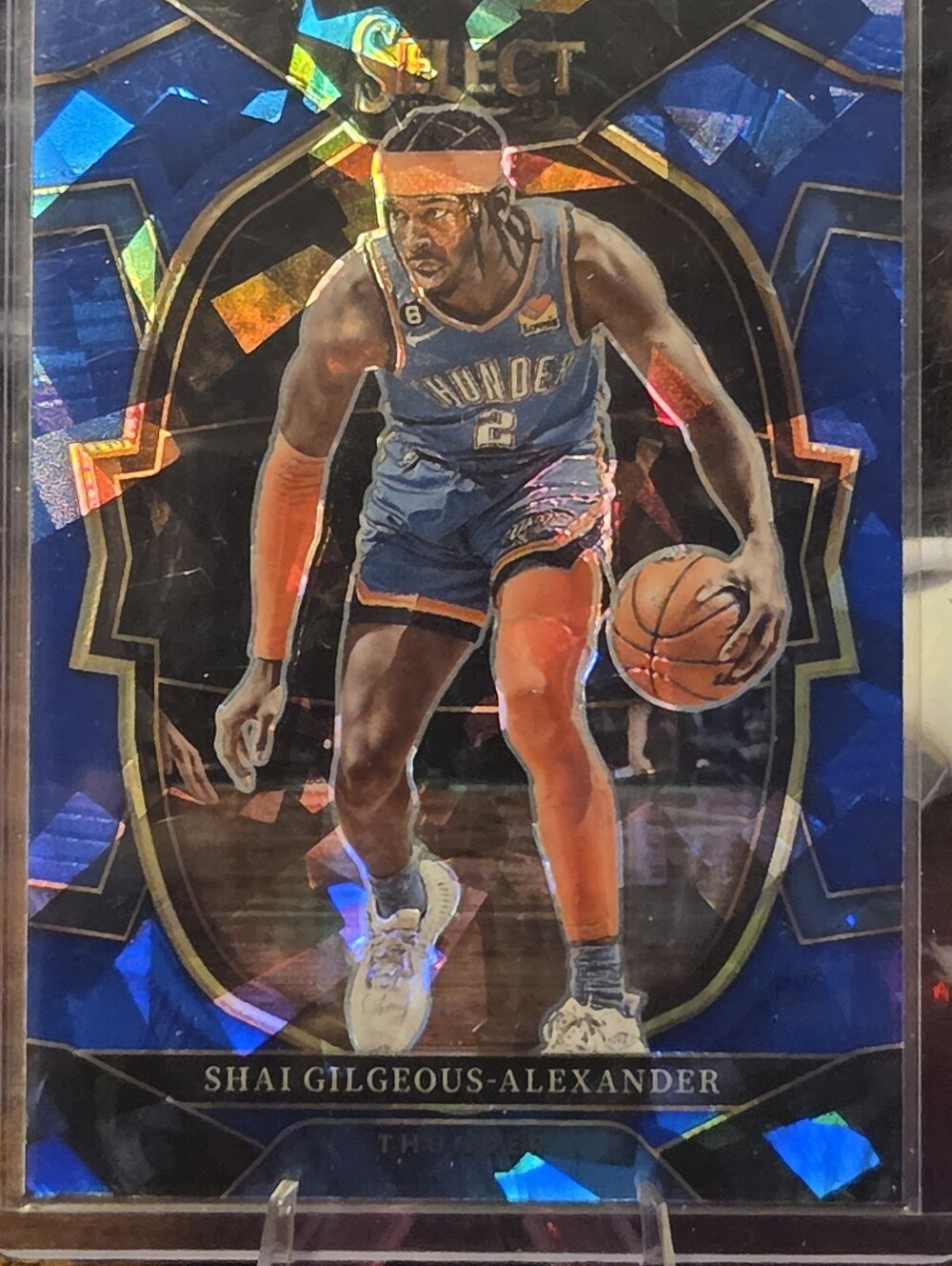 2022-23 Panini Select - Concourse Shai Gilgeous-Alexander #56 Blue Cracked Ice.